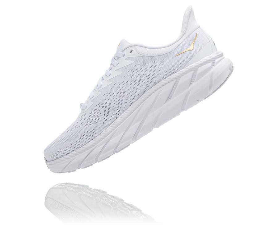 Hoka One One Koşu Ayakkabısı Erkek Beyaz - Clifton 7 - JN1654823